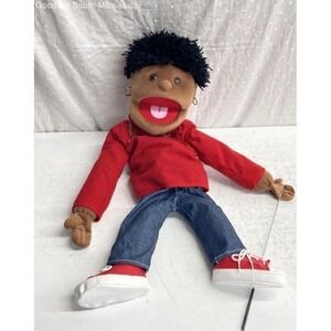 Sunny & Co Boy Full Body Plush Puppet Tomny Jeans African American 28" VNTG